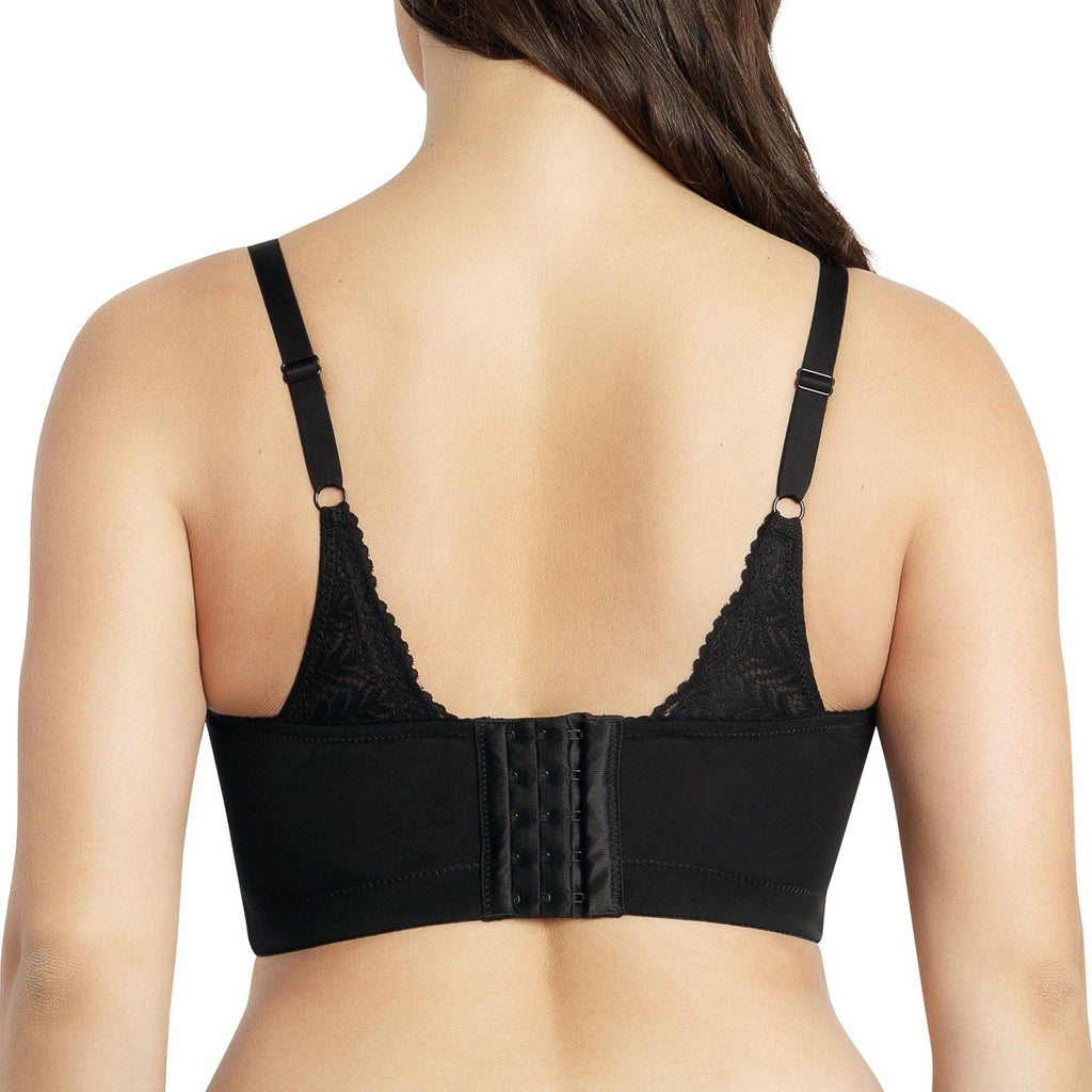 Mia Wire-Free Full Bust Lace Bralette - Black