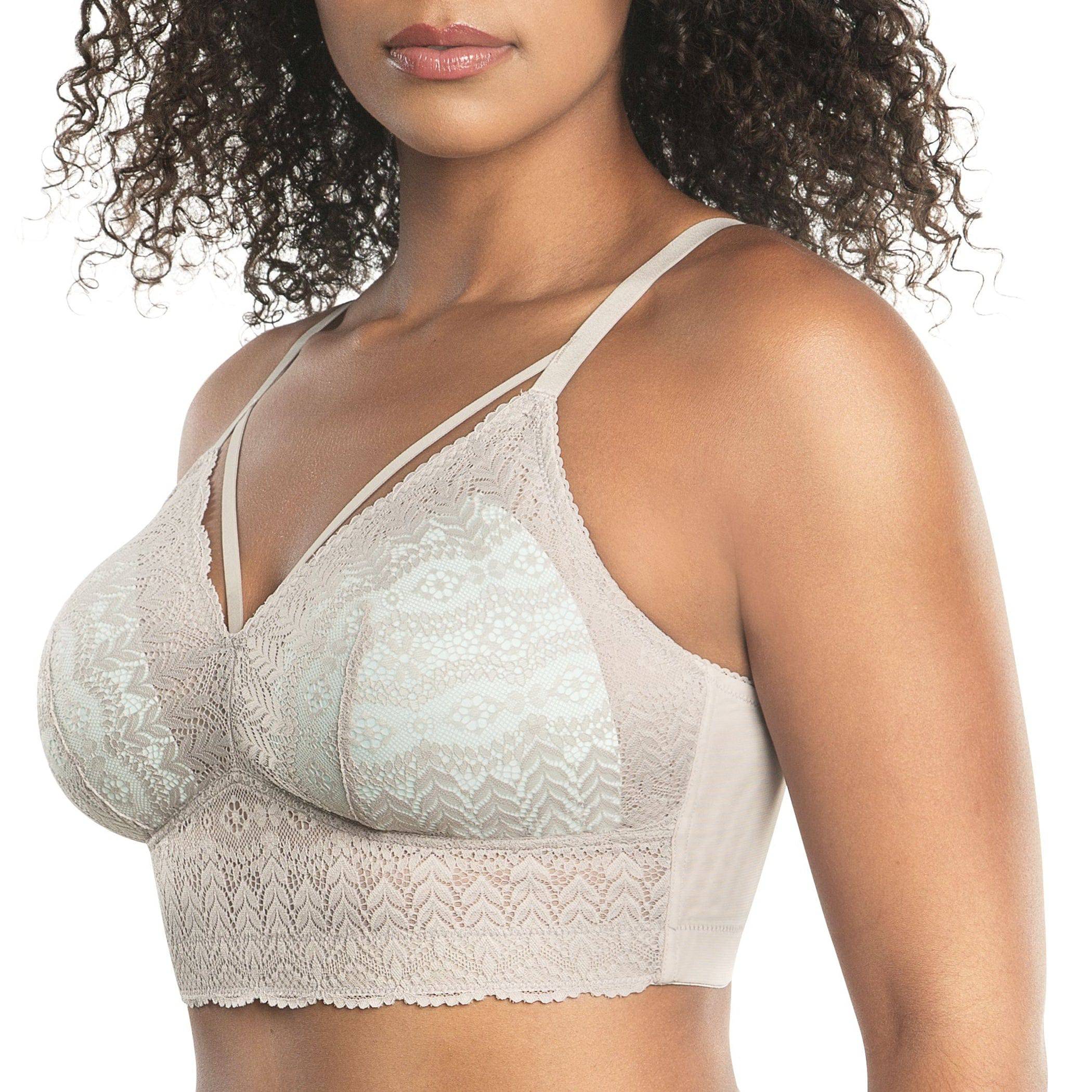 Mia Wire-Free Full Bust Lace Bralette - Sandstone