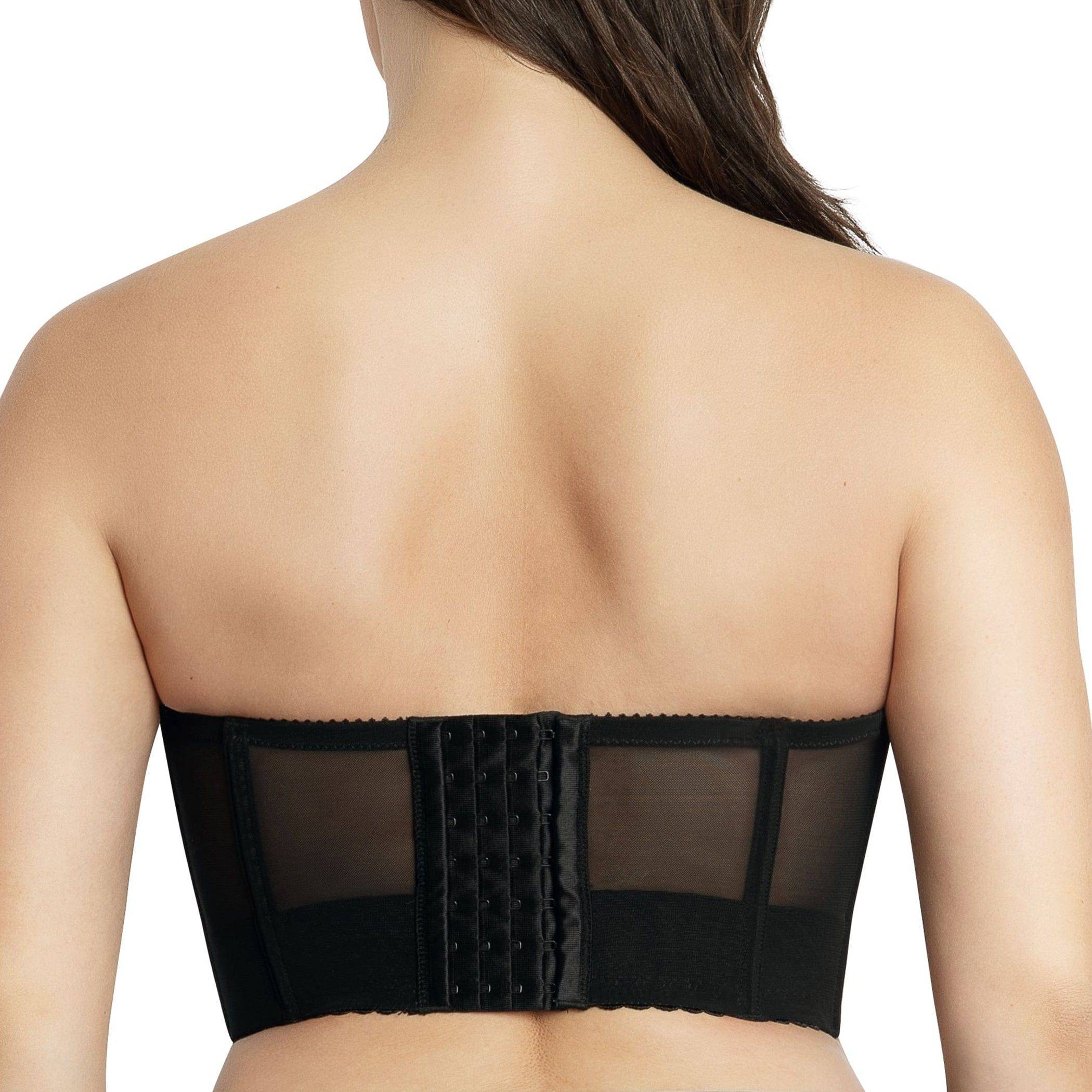 Shea Full Bust Longline Strapless Bra - Black