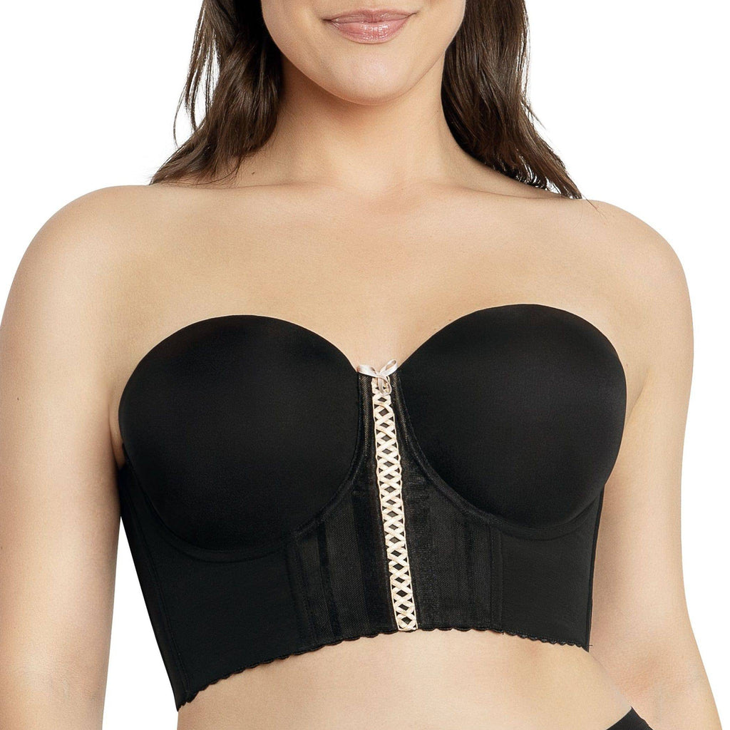 Shea Full Bust Longline Strapless Bra - Black