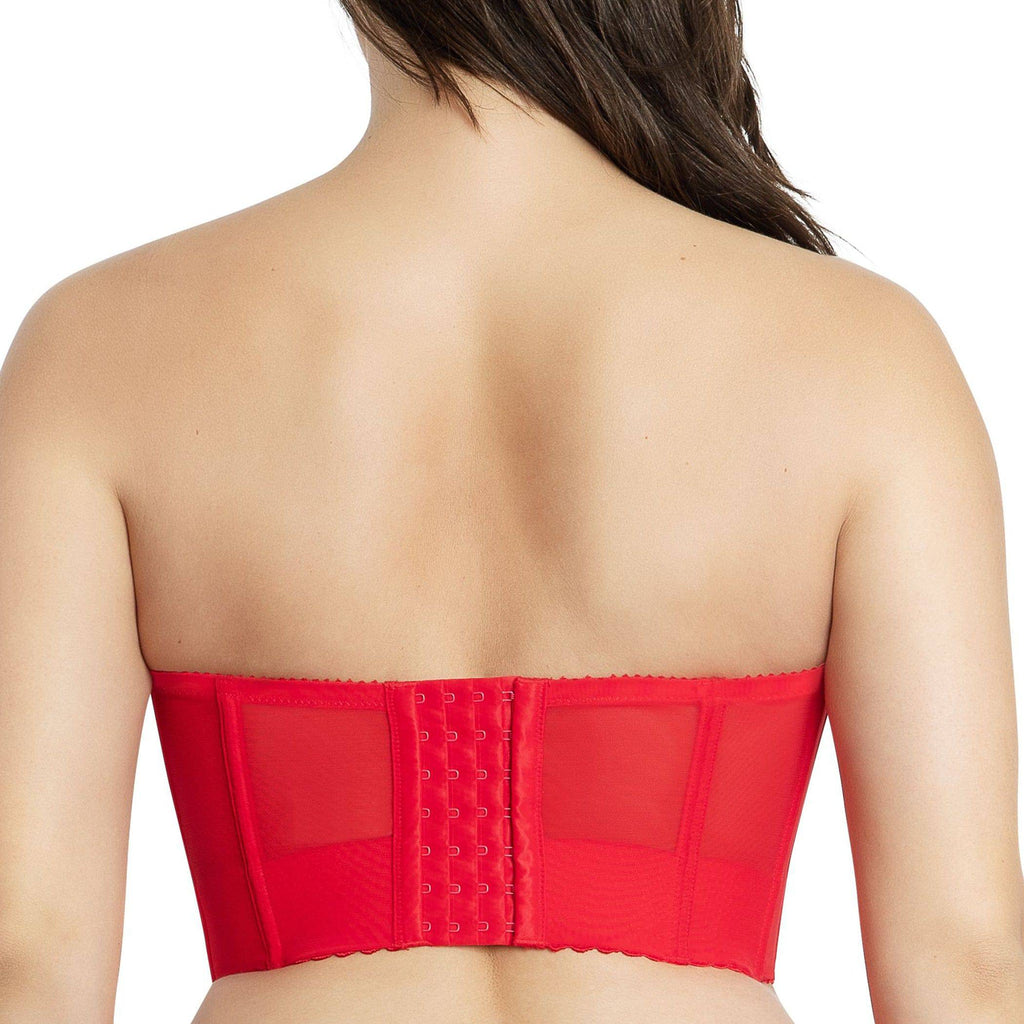 Shea Full Bust Longline Strapless Bra - Racing Red