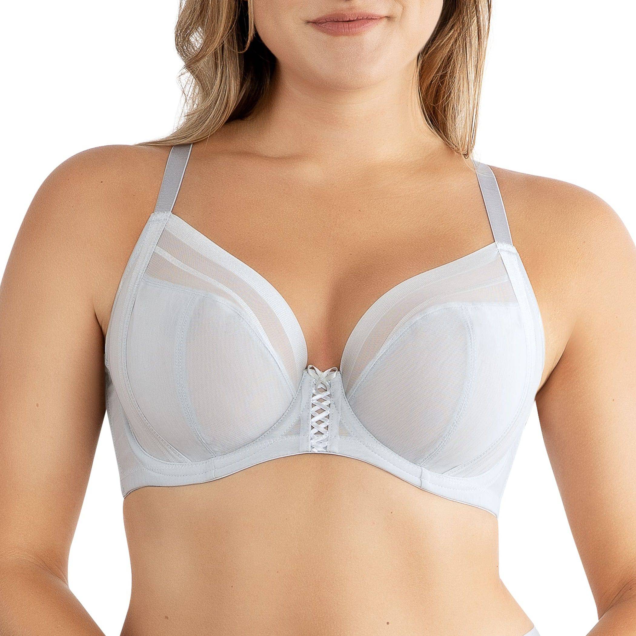 Shea Full Bust Unlined Plunge Bra - Silver