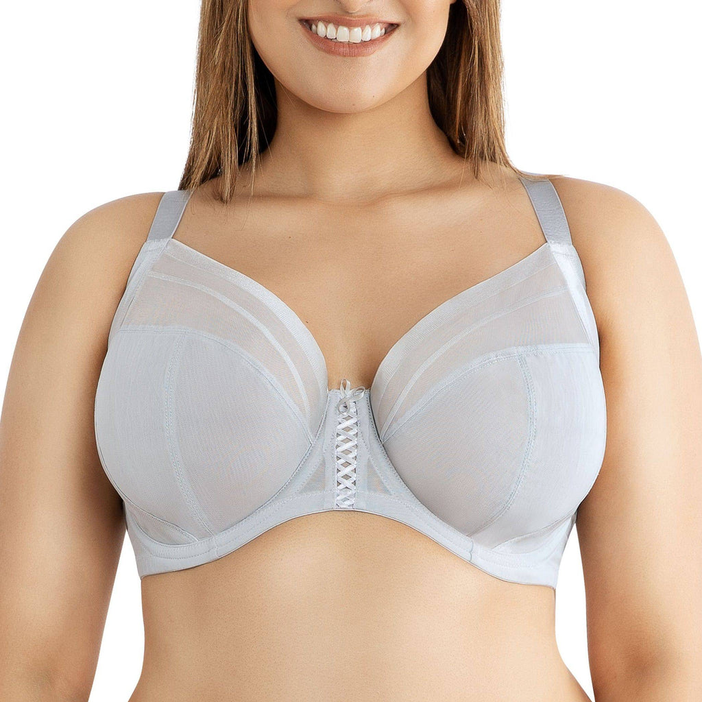 Shea Full Bust Unlined Plunge Bra - Silver