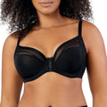 Shea Full Bust Unlined Plunge Bra - Black