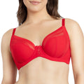 Shea Full Bust Unlined Plunge Bra - Racing Red