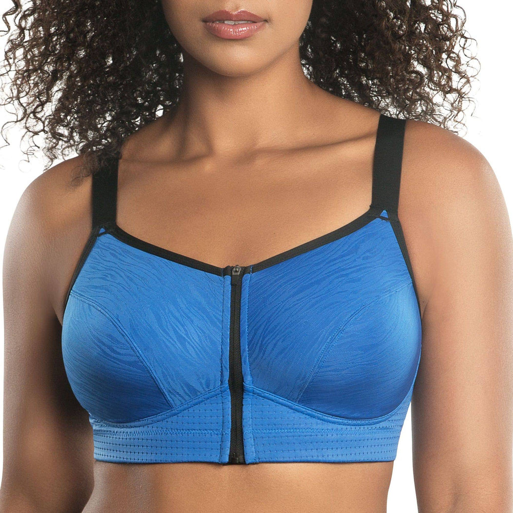 Wave Full Bust Sports Bra - Nautical Blue