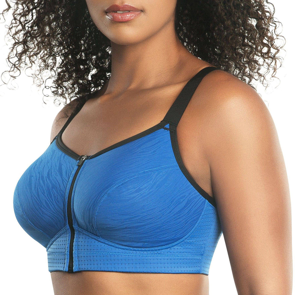 Wave Full Bust Sports Bra - Nautical Blue