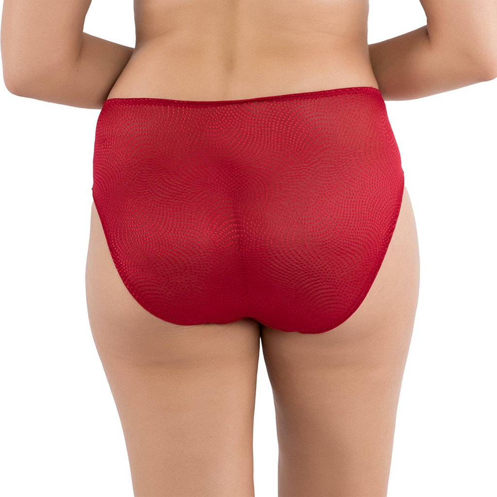 Pearl High Waisted French Cut Panty - Rio Red