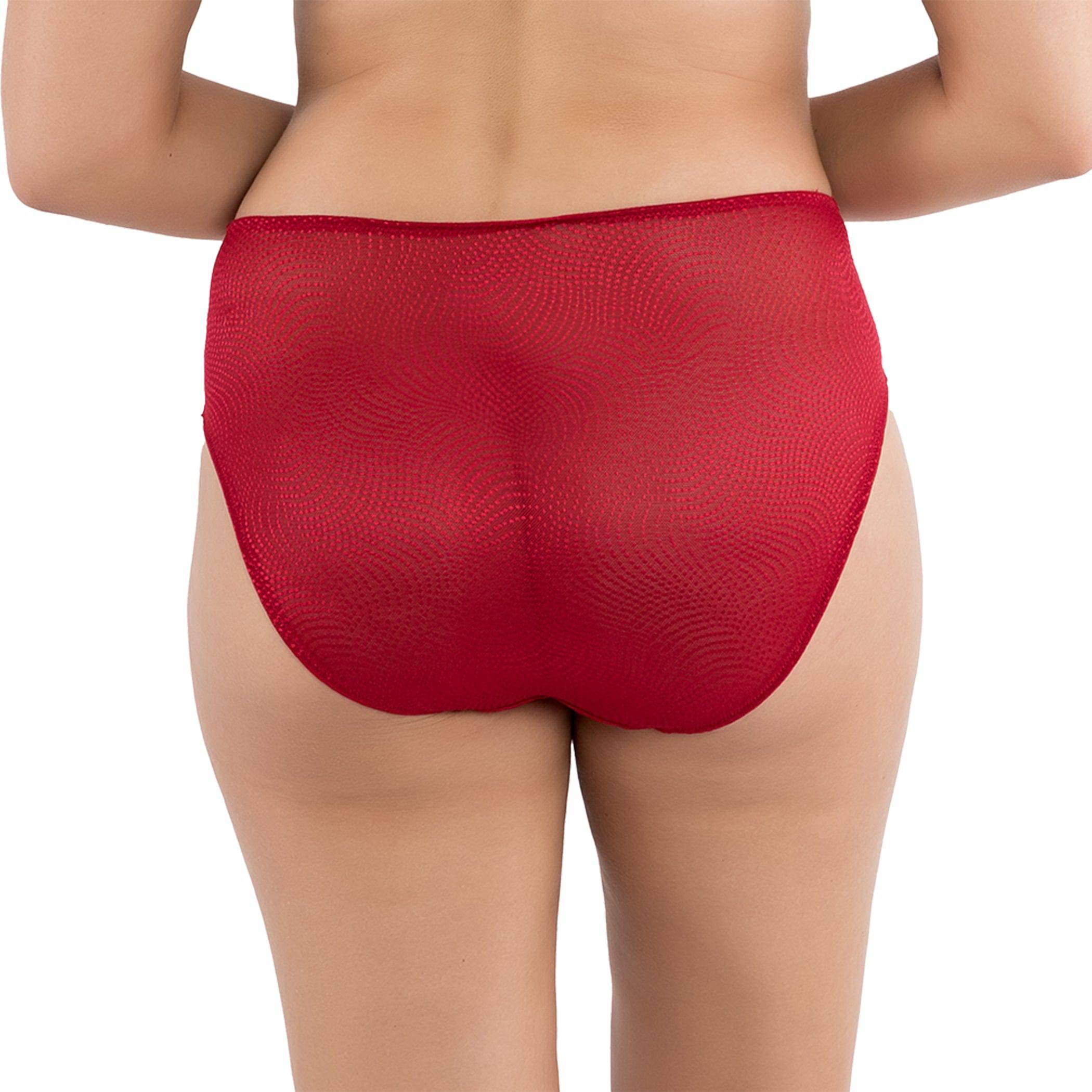 Pearl High Waisted French Cut Panty - Rio Red