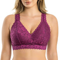 Adriana Wire-Free Full Bust Supportive Bralette - Blackberry