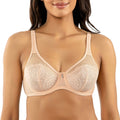 Luxlacy Full Bust Lace Padded Bra - Cameo Rose