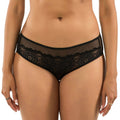 Luxlacy Lace and Mesh Hipster - Black