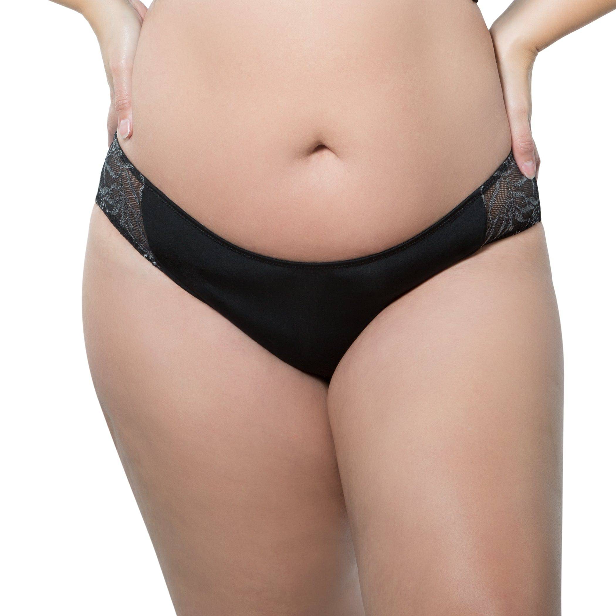Marrianne Microfiber Polka Dot Bikini Style - Black