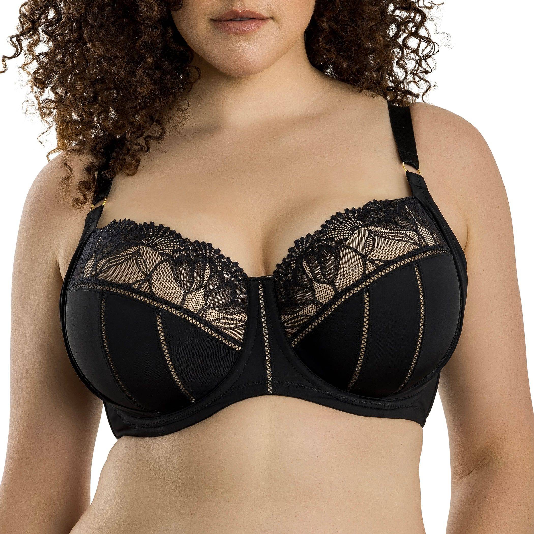 Charlene Underwire Full Bust Padded Bra - Black