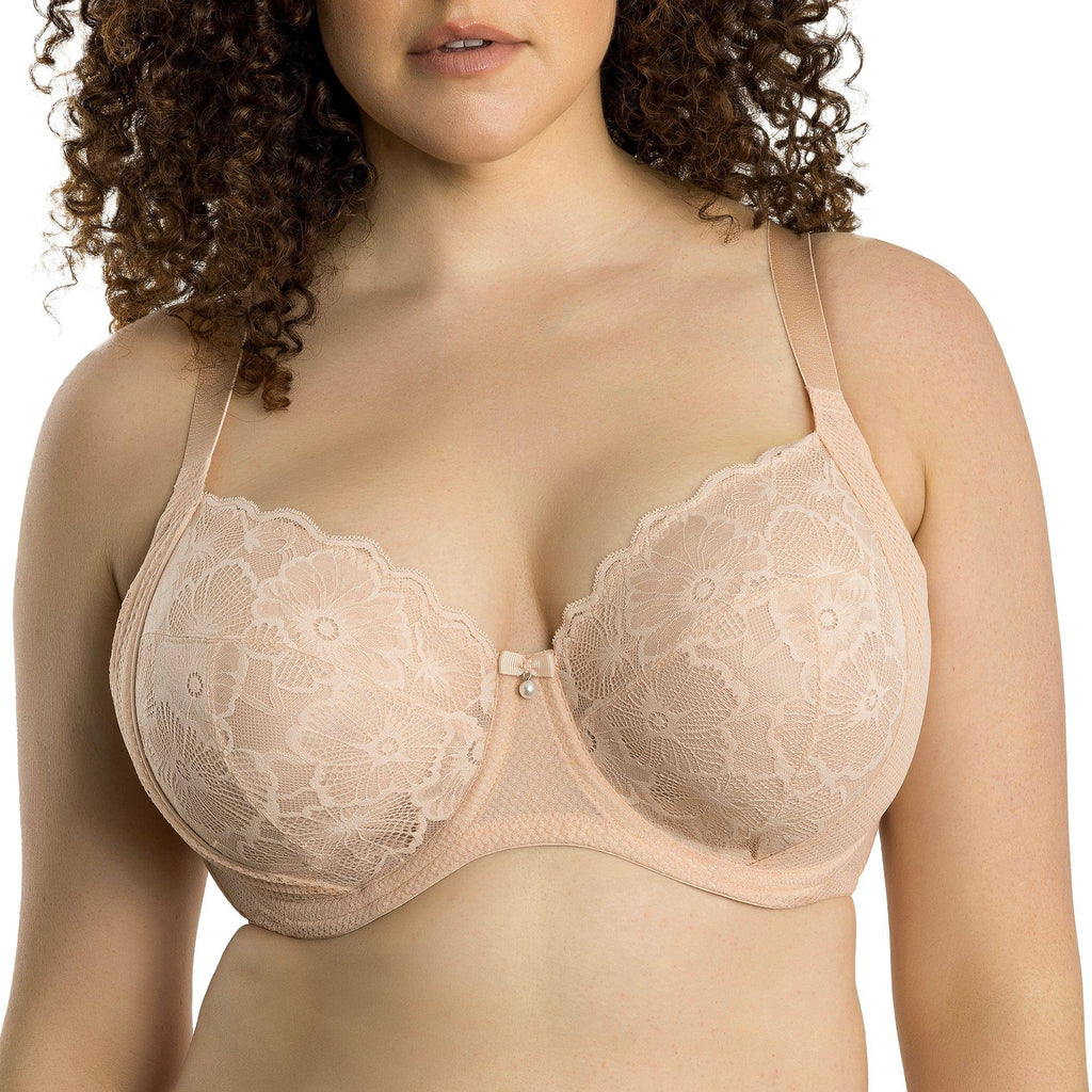 Luxlacy Full Bust Lace Padded Bra - Desert Flower