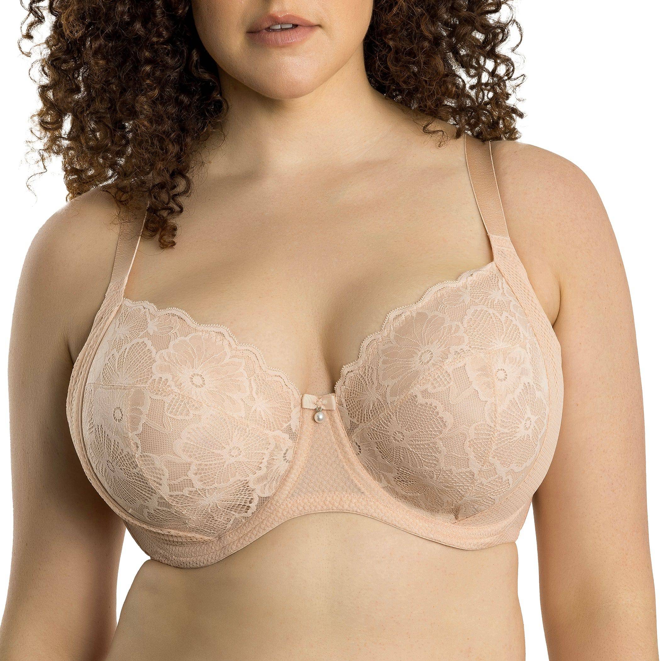 Luxlacy Full Bust Lace Padded Bra - Desert Flower