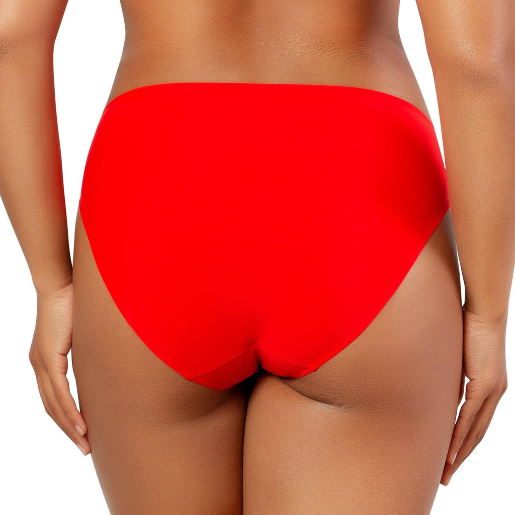 Bonded  French Cut Body Smoothing Panty - Racing Red