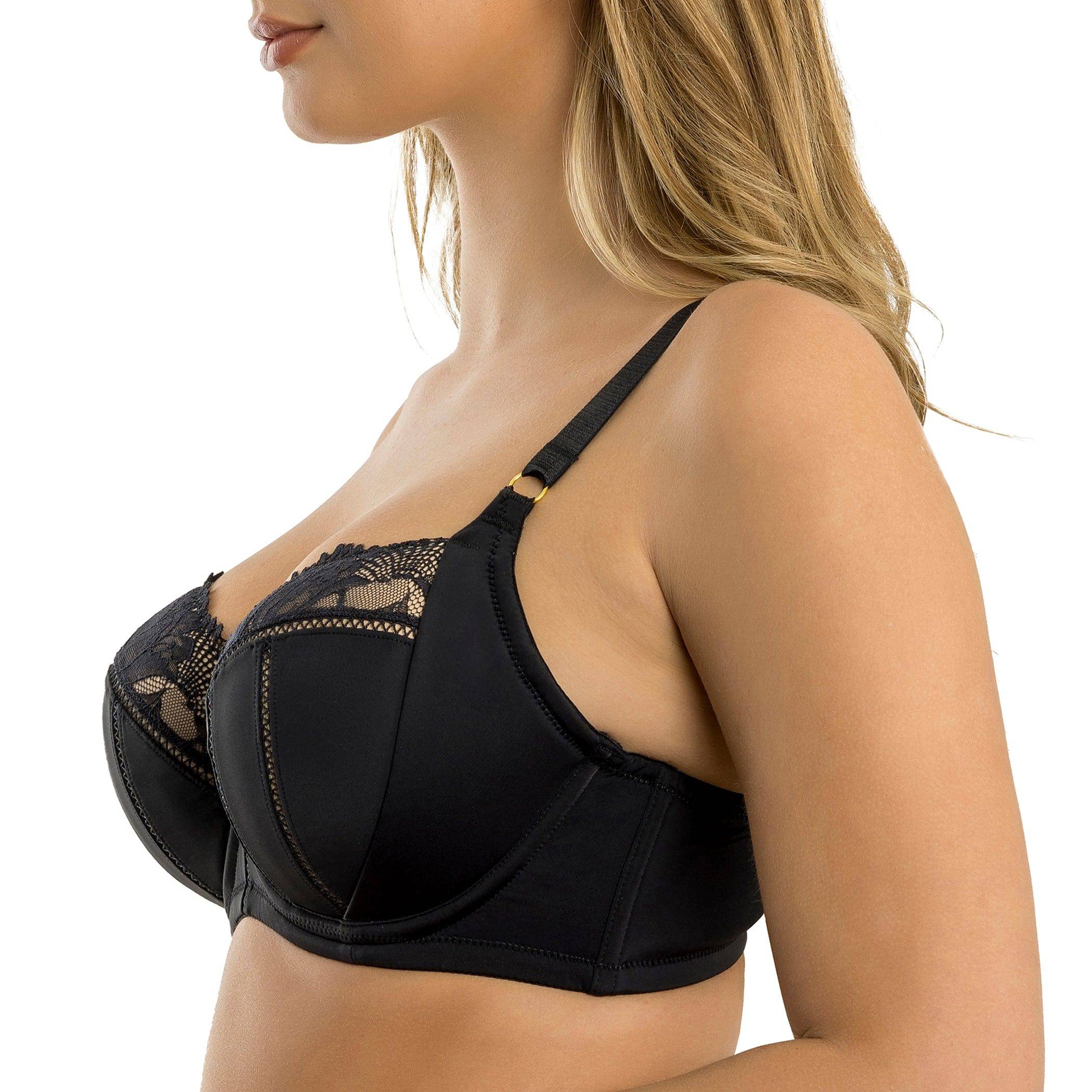 Charlene Underwire Full Bust Padded Bra - Black