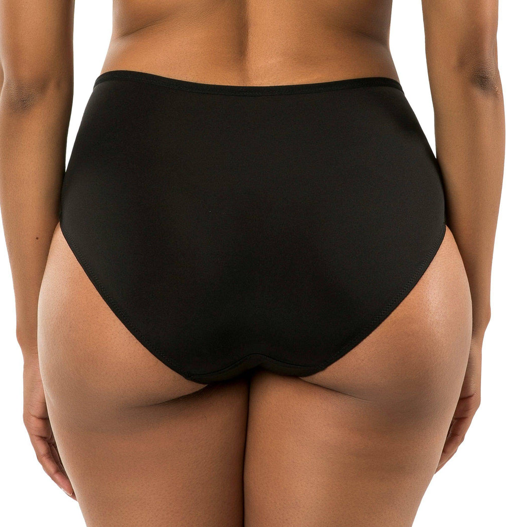Luxlacy Lace High-Waist Brief - Black