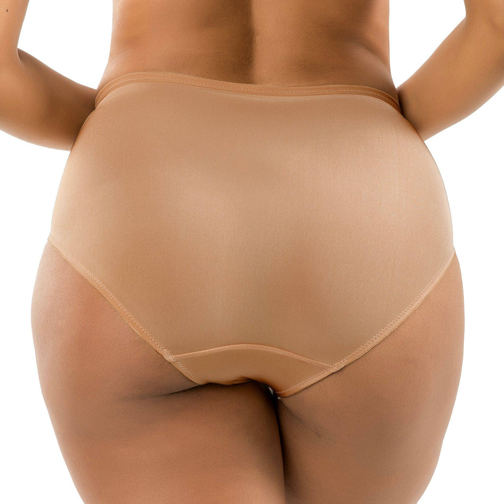 Luxlacy Lace High-Waist Brief - True Nude