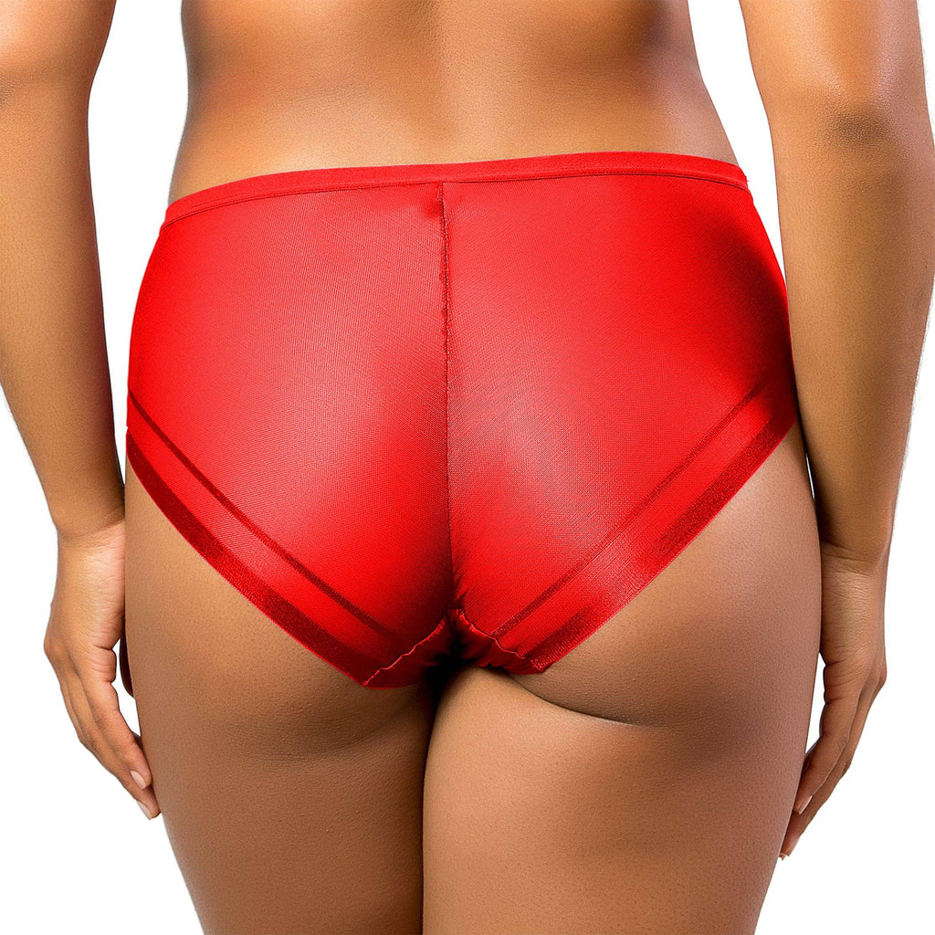 Shea Full Coverage French Cut Panty - Racing Red