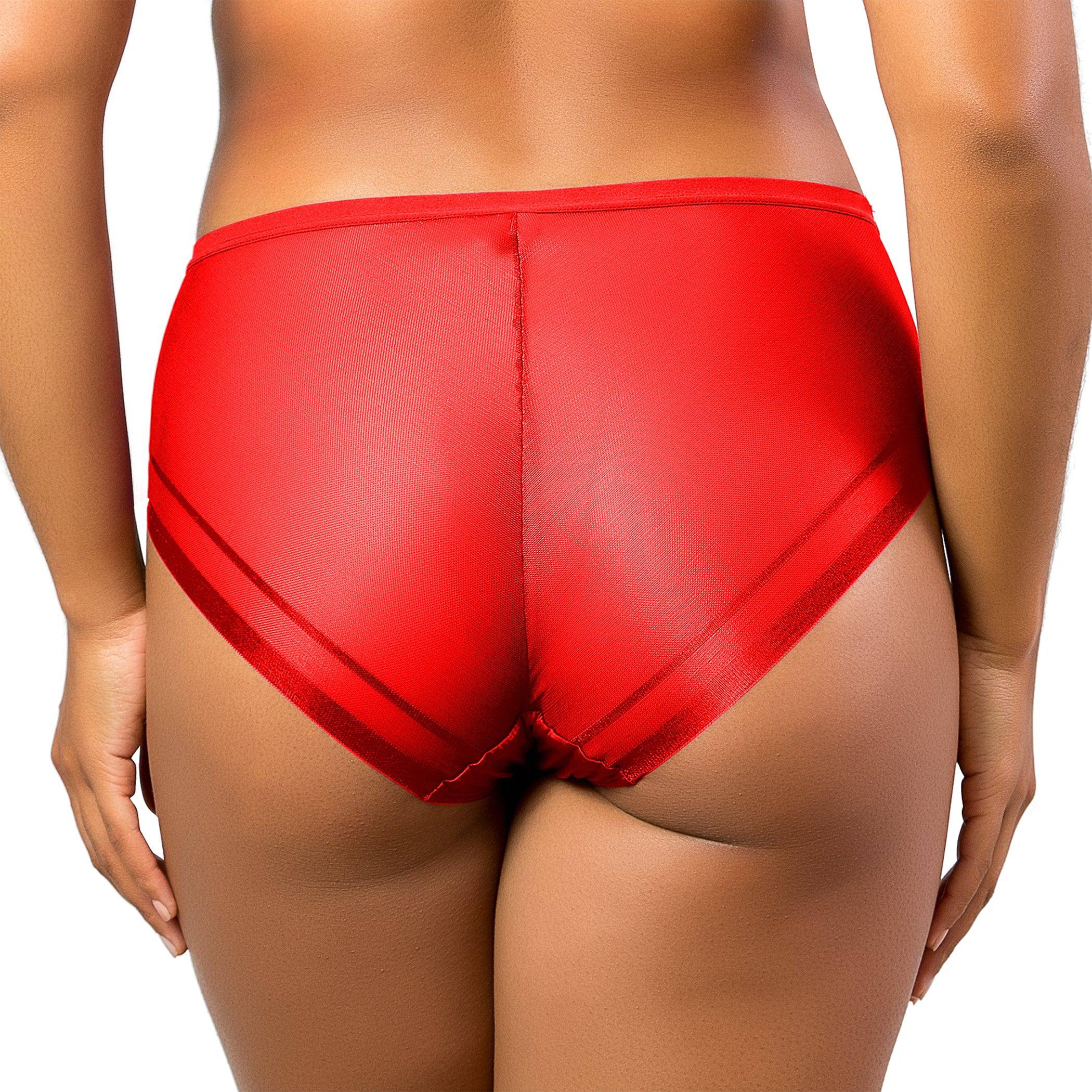 Shea Full Coverage French Cut Panty - Racing Red
