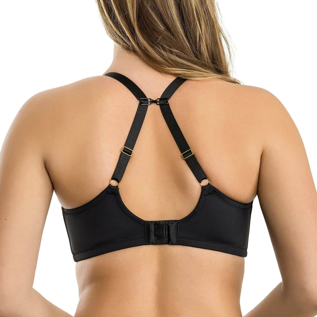Charlene Underwire Full Bust Padded Bra - Black