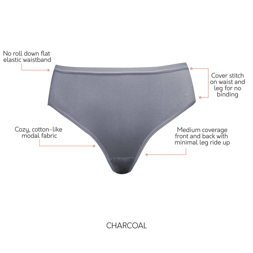 Cozy Full Coverage Hipster - Charcoal