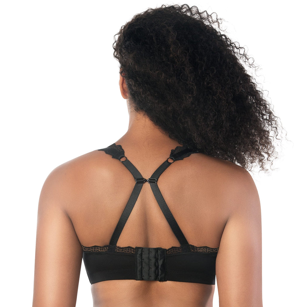 Dalis Wire-Free Full Bust Bralette - Black