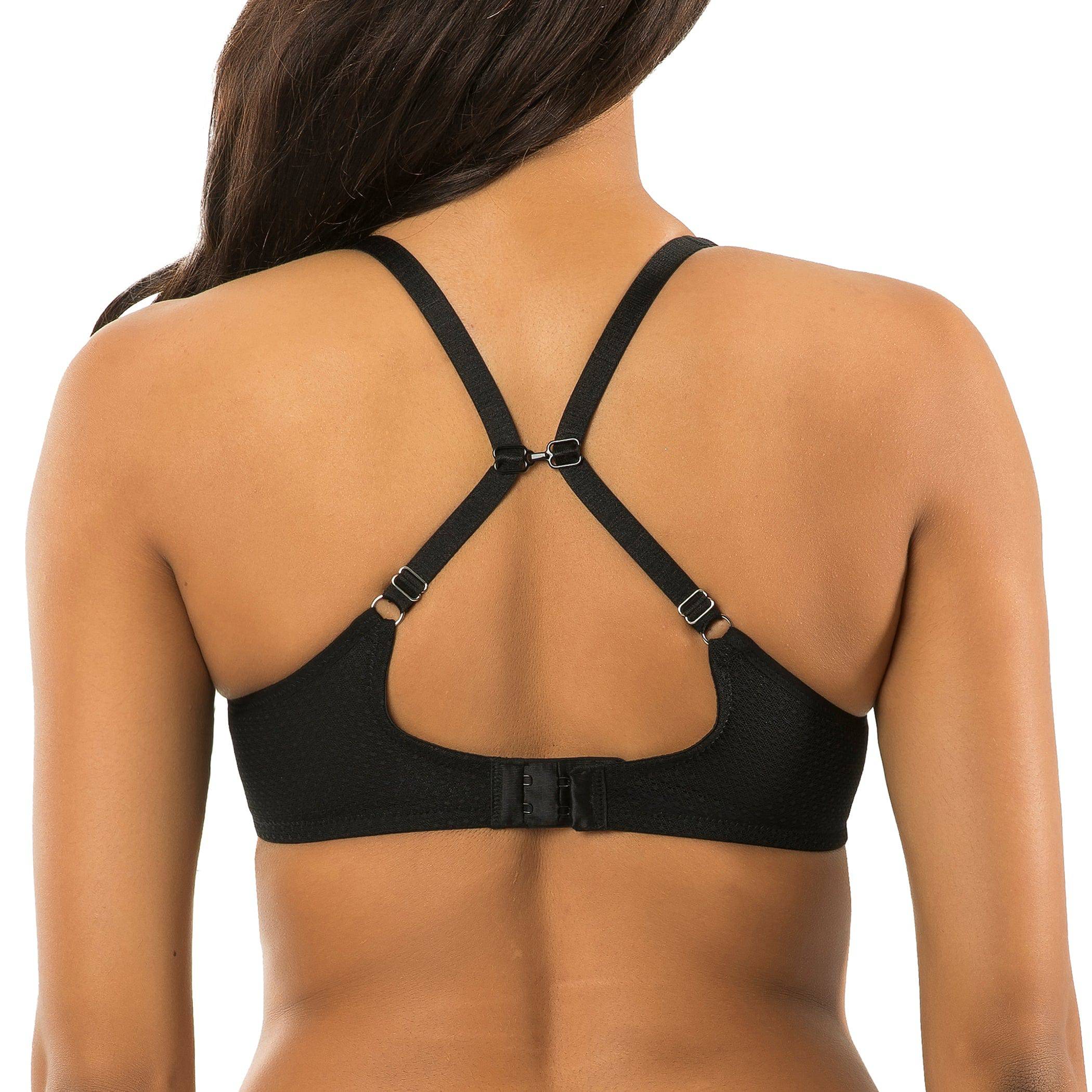 Luxlacy Full Bust Lace Padded Bra - Black