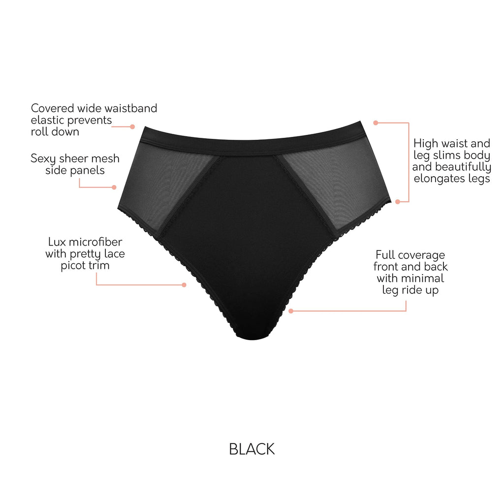 Micro Dressy French Cut Panty - Black
