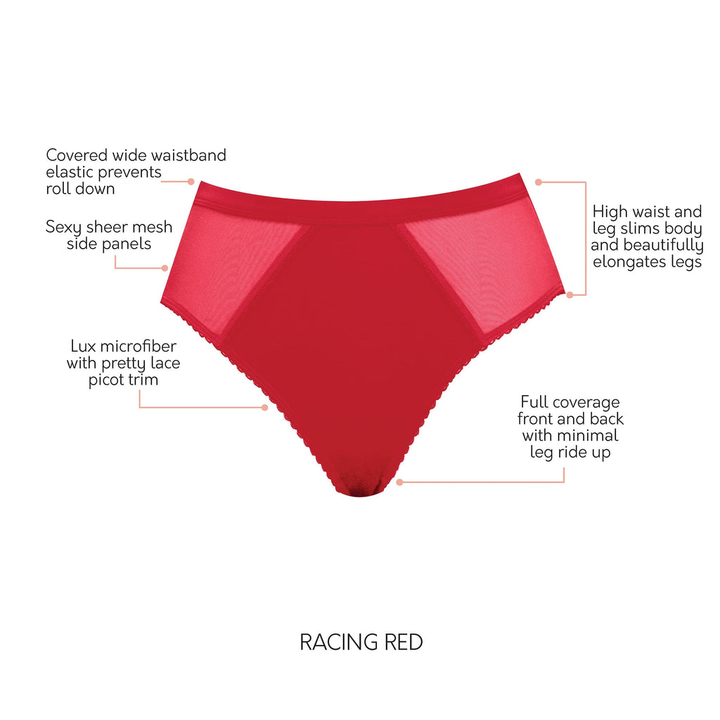 Micro Dressy French Cut Panty - Racing Red