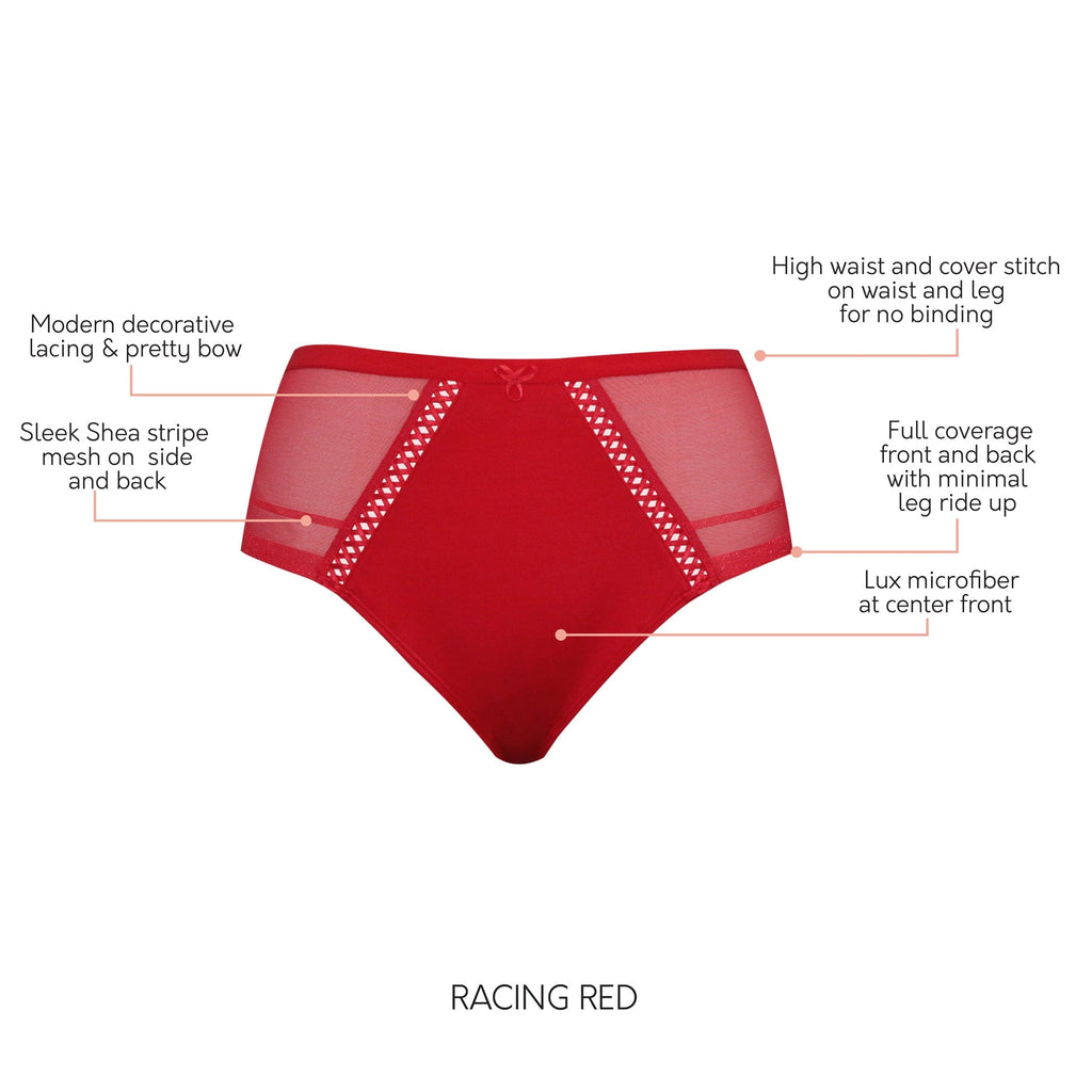 Shea Full Coverage French Cut Panty - Racing Red