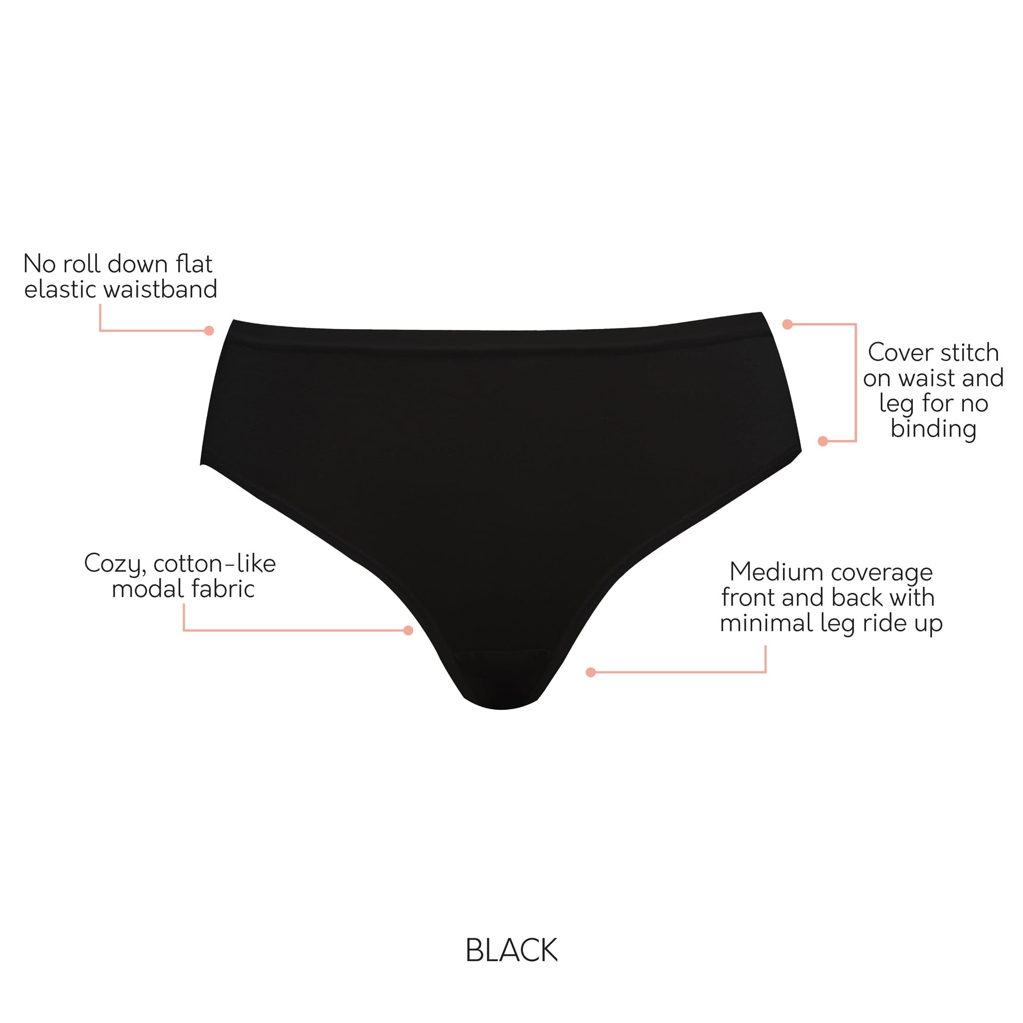 Cozy Full Covergae Hipster - Black