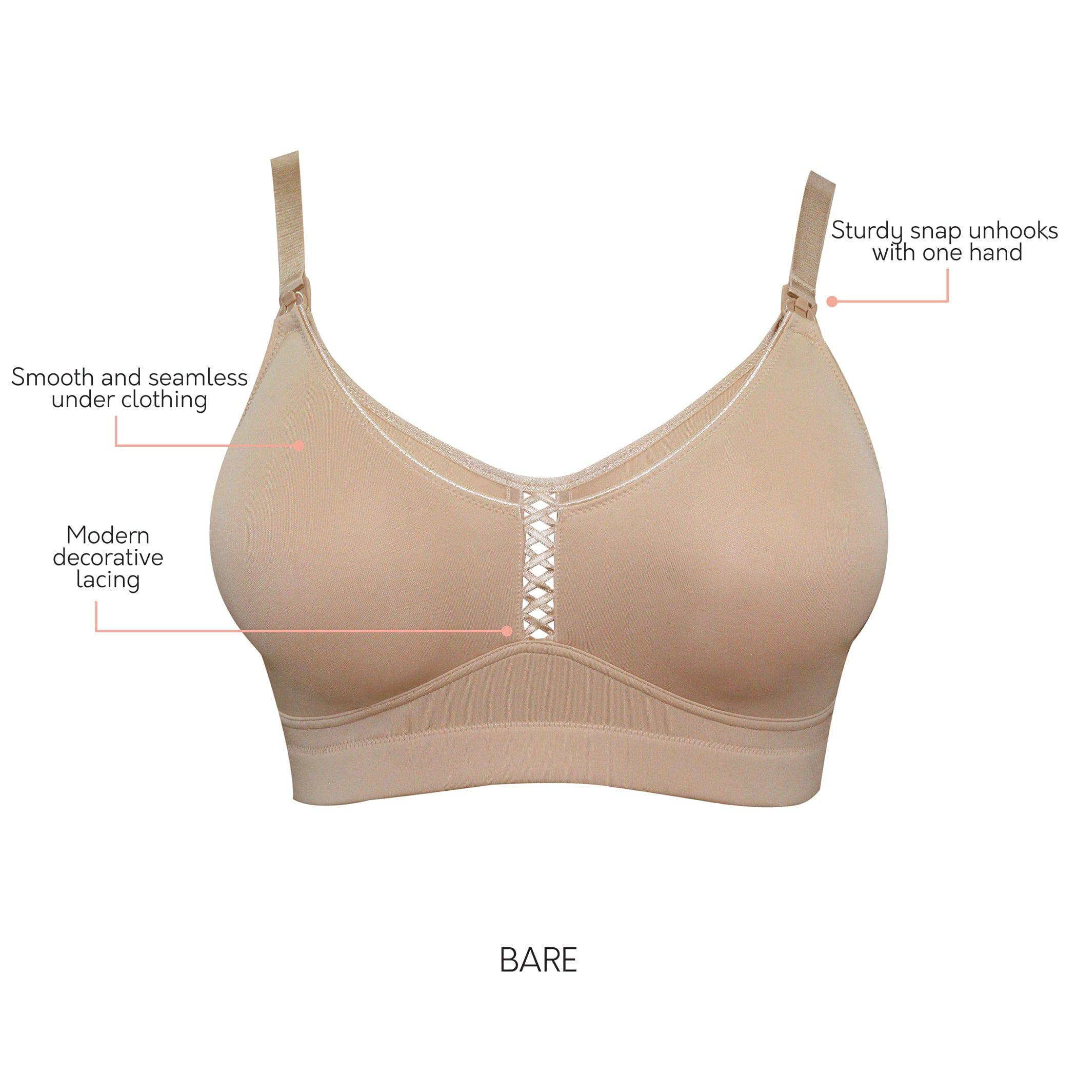 Erika Wire-Free Full Bust Nursing Bra - Bare