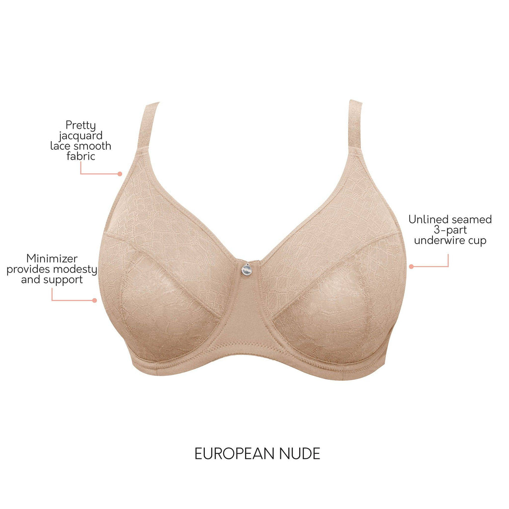 Enora Minimizer Full Bust Supportive Bra - E. Nude