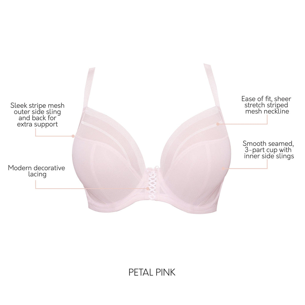 Shea Full Bust Unlined Plunge Bra - Petal Pink