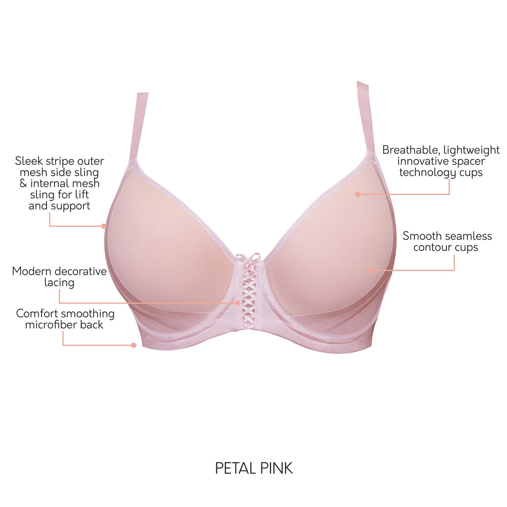 Shea Full Bust T-Shirt Bra - Petal Pink