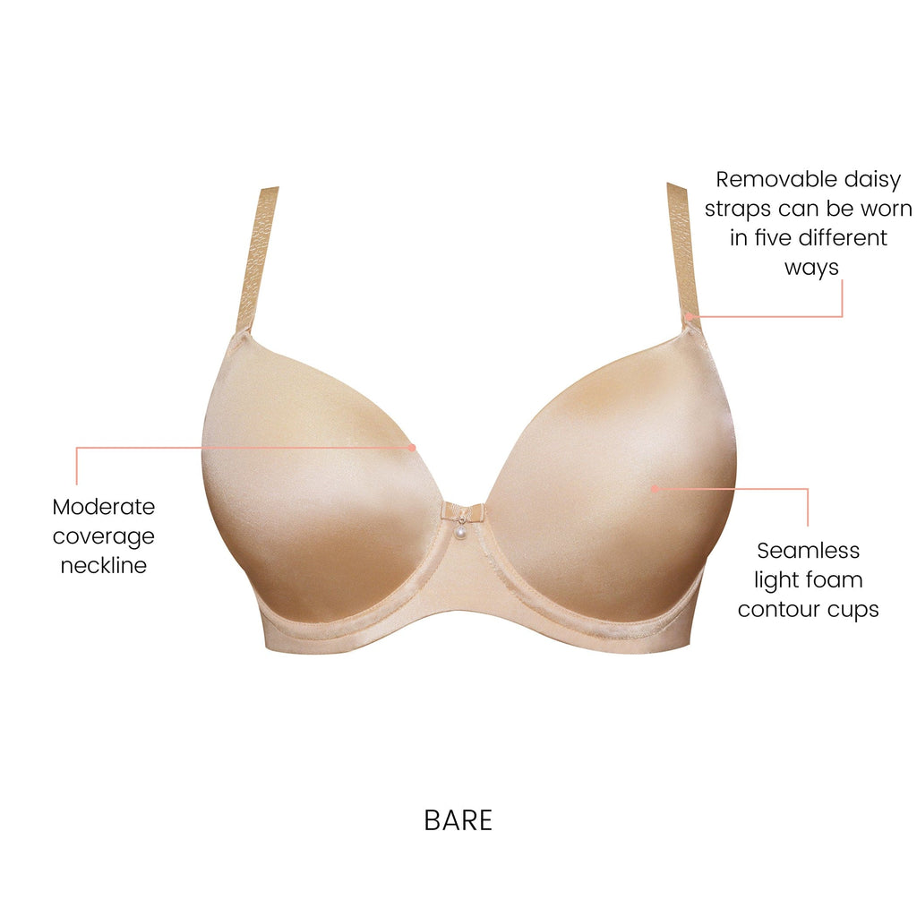 Elise Underwire Full Bust Everyday T-Shirt Bra - Bare