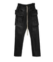 WAXED DROP-CROTCH DRAWSTRING CARGO PANTS