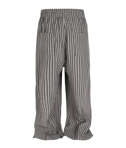 GREY STRIPED LOUNGE PANTS (UNISEX)