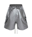 METALLIC SHINE CARGO SHORTS