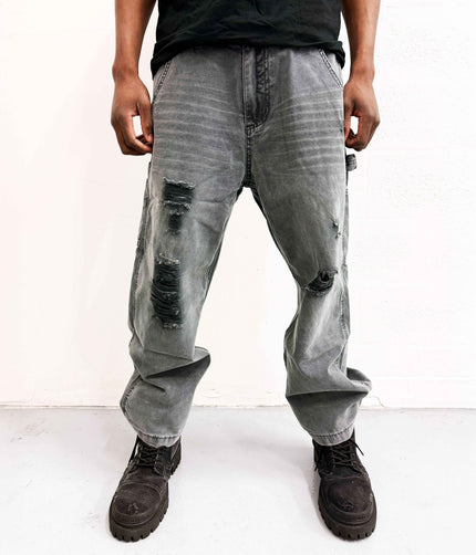 DISTRESSED CARGO DENIM