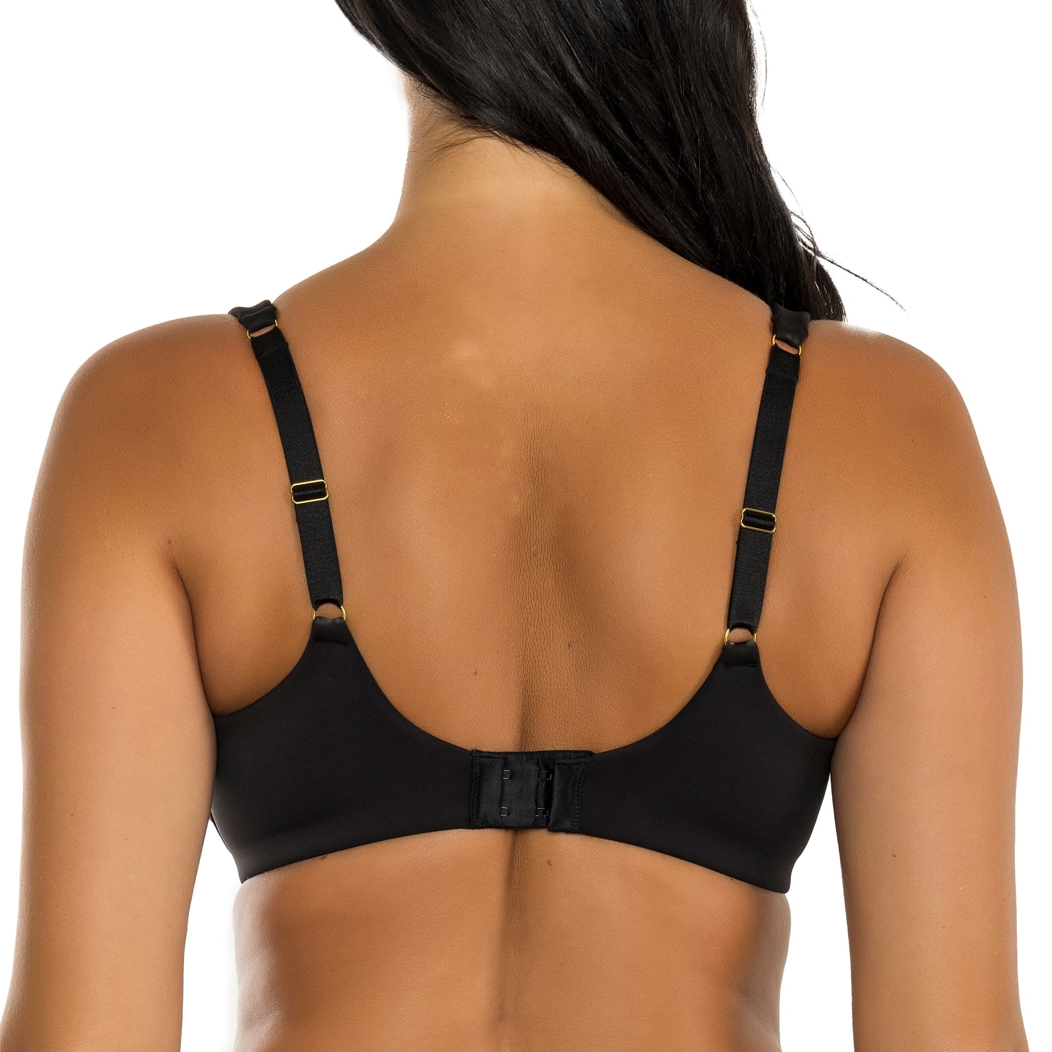 Emily Full Busted Unlined Non-Padded Wired T-Shirt Bra - Black