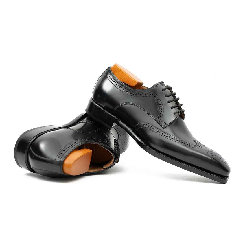 Patent leather goodyear welt dress shoes Black