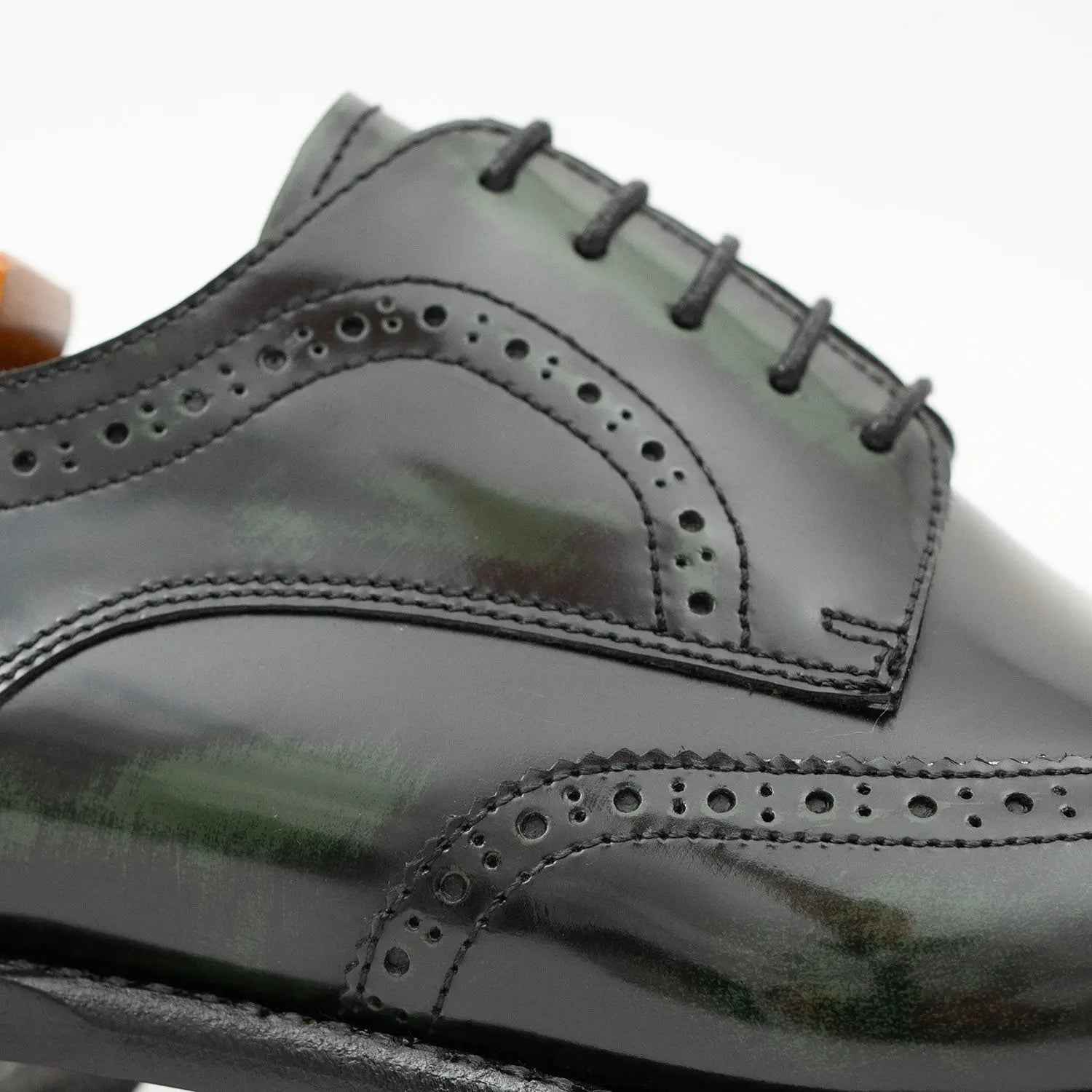 Patent leather goodyear welt dress shoes Green