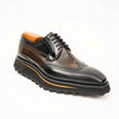 Patent leather shoes Platform brogues Black