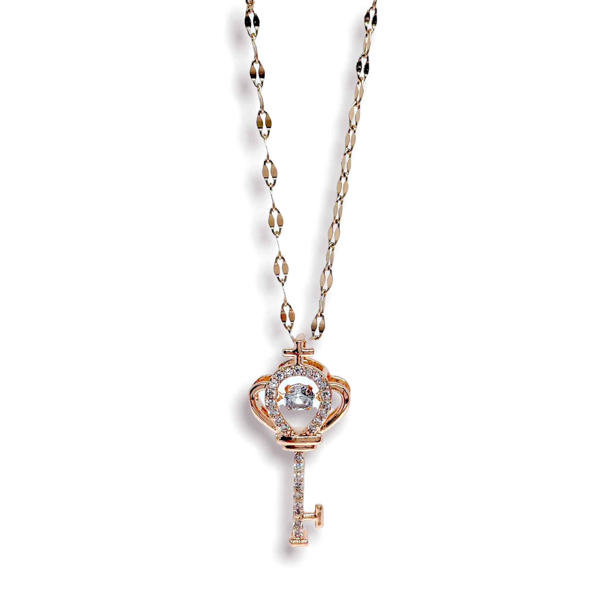 *Throbbing* Crown Key Necklace