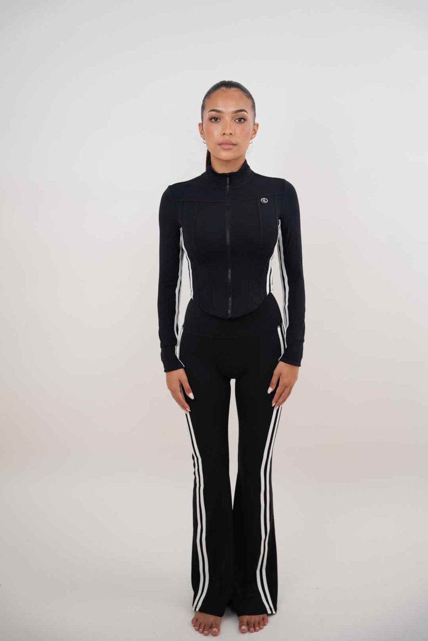 I Am Motivated Black Flare Pant