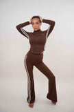 I Am Motivated Brown Flare Pant